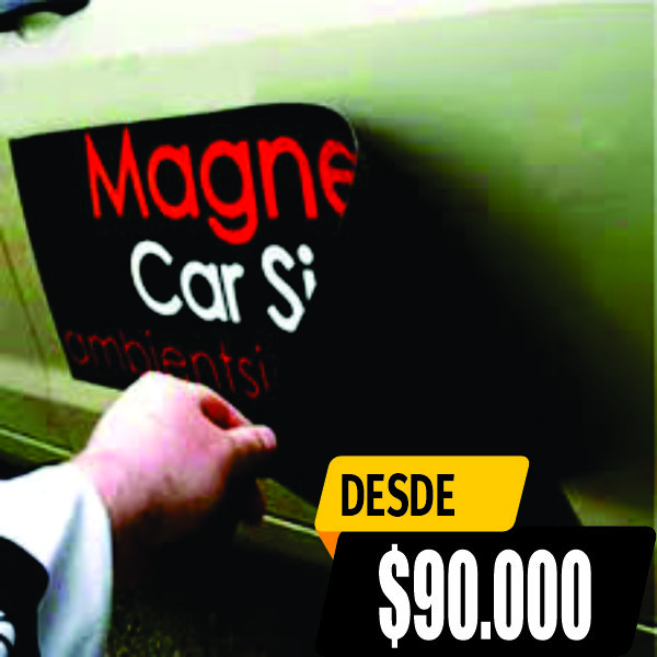 Juanimprime; diseño, impresion de imanes corte lineal calibre 0.8 micras para vehiculos.